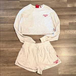 Kith Coca-Cola White Lounge Set with Red Accents
